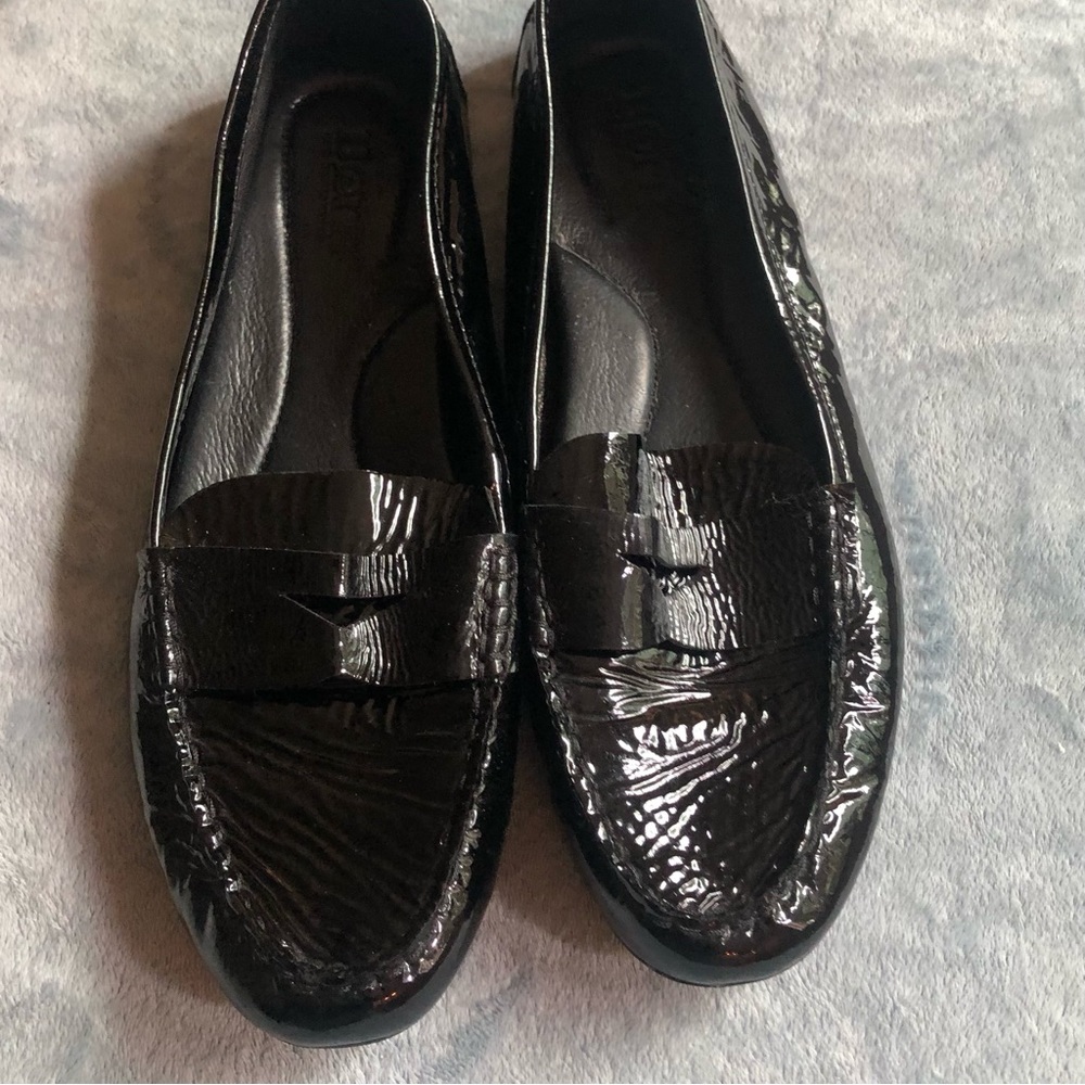 Born Black Leather Loafers